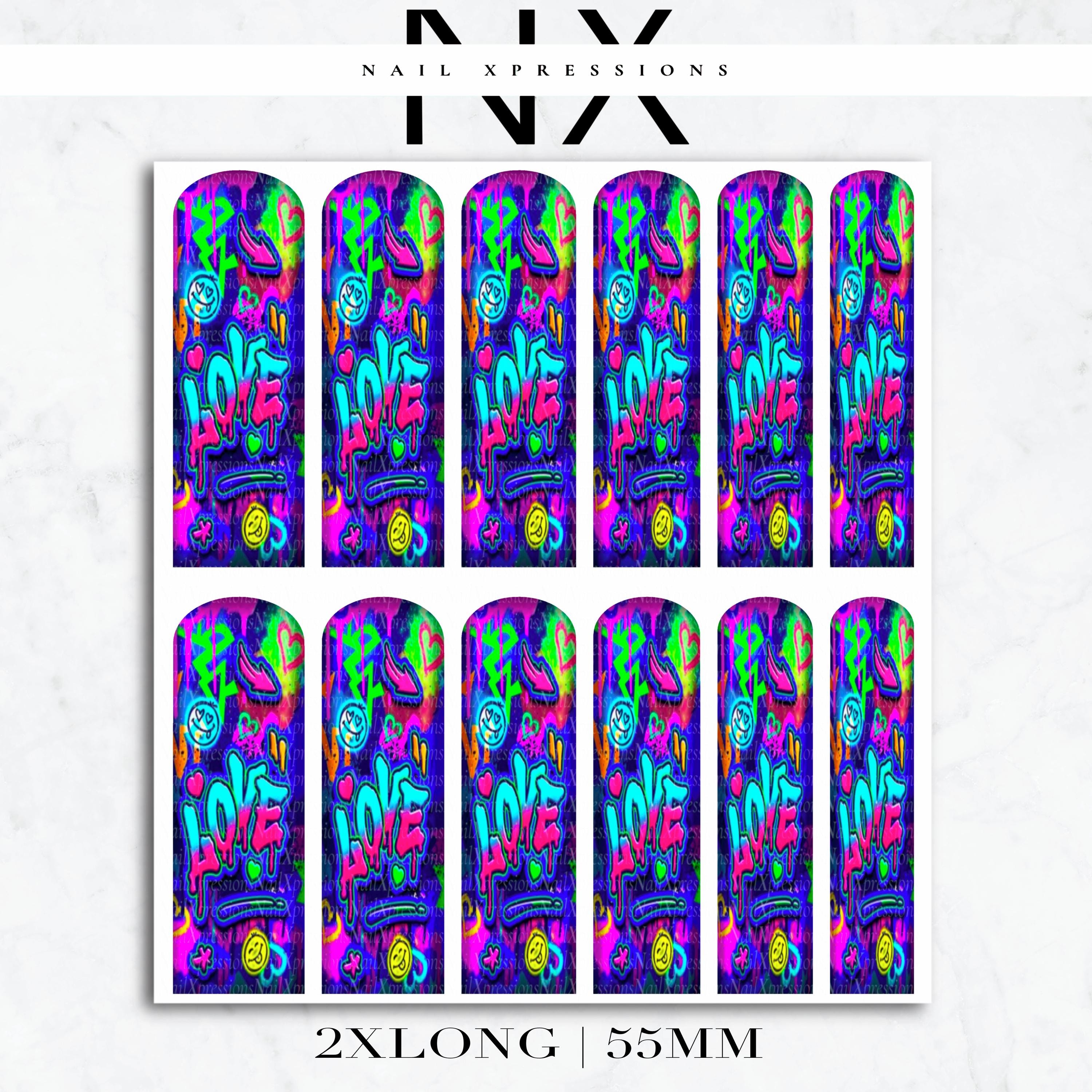 Graffiti Nail Decals | Nail Art Water Transfer | Nail Wraps