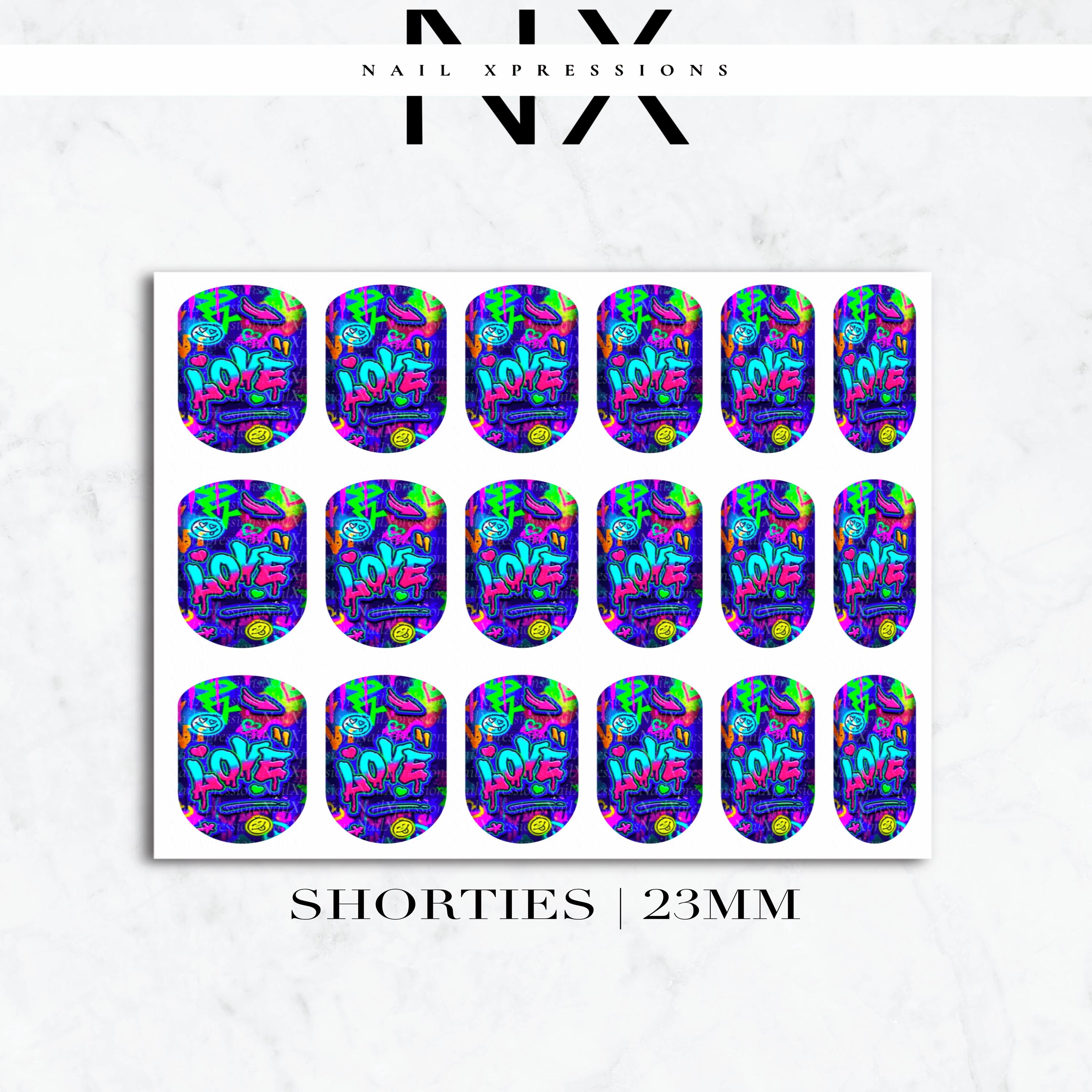 Graffiti Nail Decals | Nail Art Water Transfer | Nail Wraps