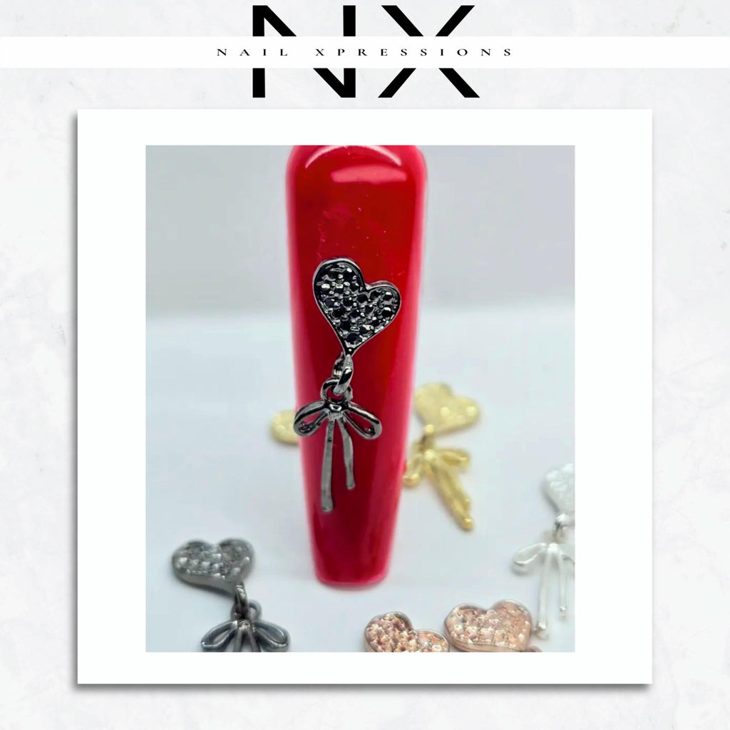 Dangle Heart Nail Charm