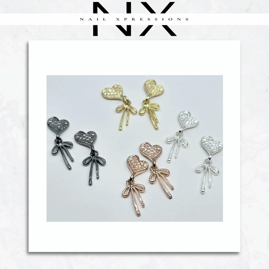 Dangle Heart Nail Charm
