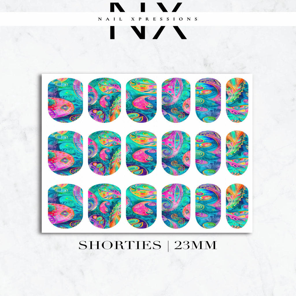 Folklore Paisley Nail Decals | Nail Art Water Transfer | Nail Wraps