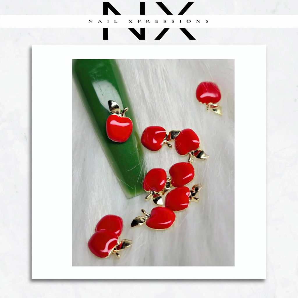 Red Apple Nail Charm