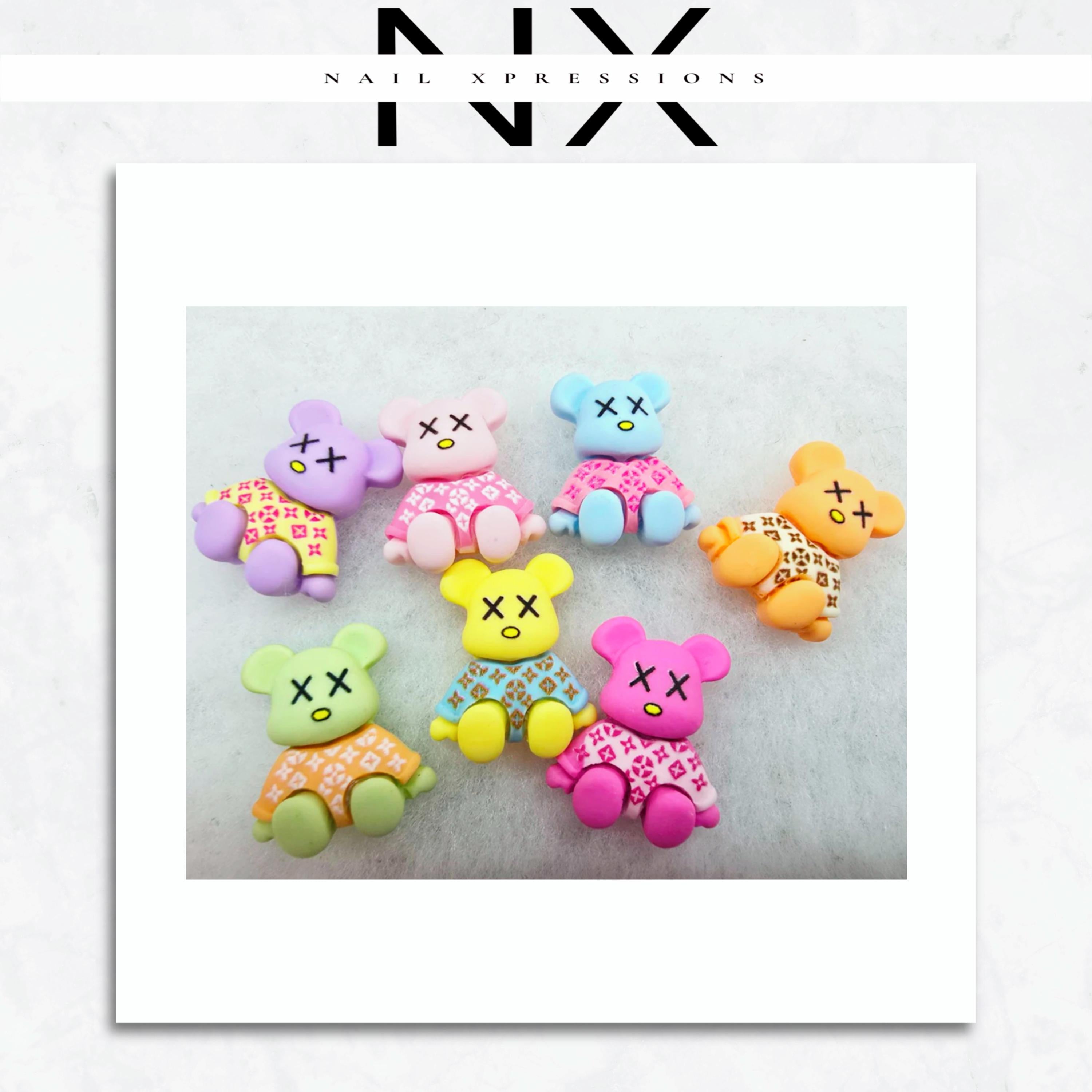 Kawaii Bear Nail Charm