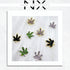 Leaf Shaped Rhinestone Nail Charm
