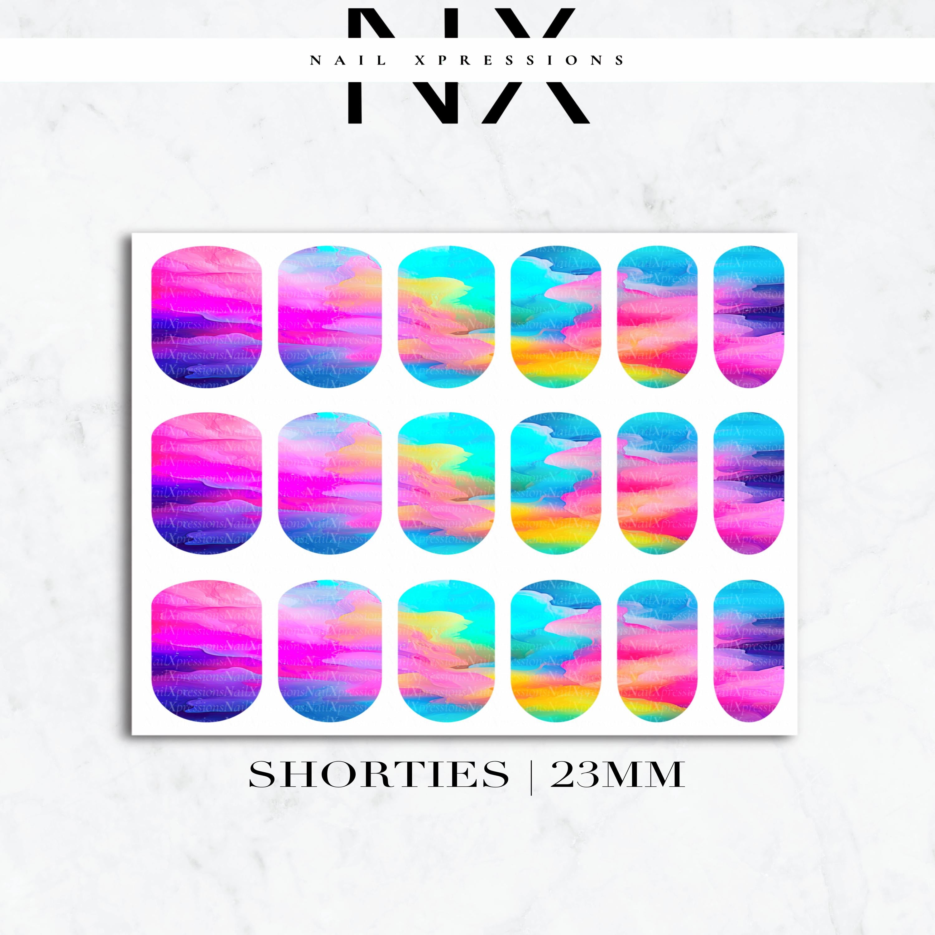 Watercolor Nail Decals | Nail Art Water Transfer | Nail Wraps