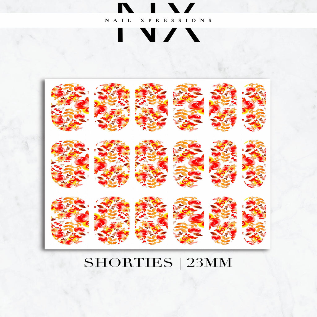 Fall Leaves Nail Decals | Nail Art Water Transfer | Nail Wraps