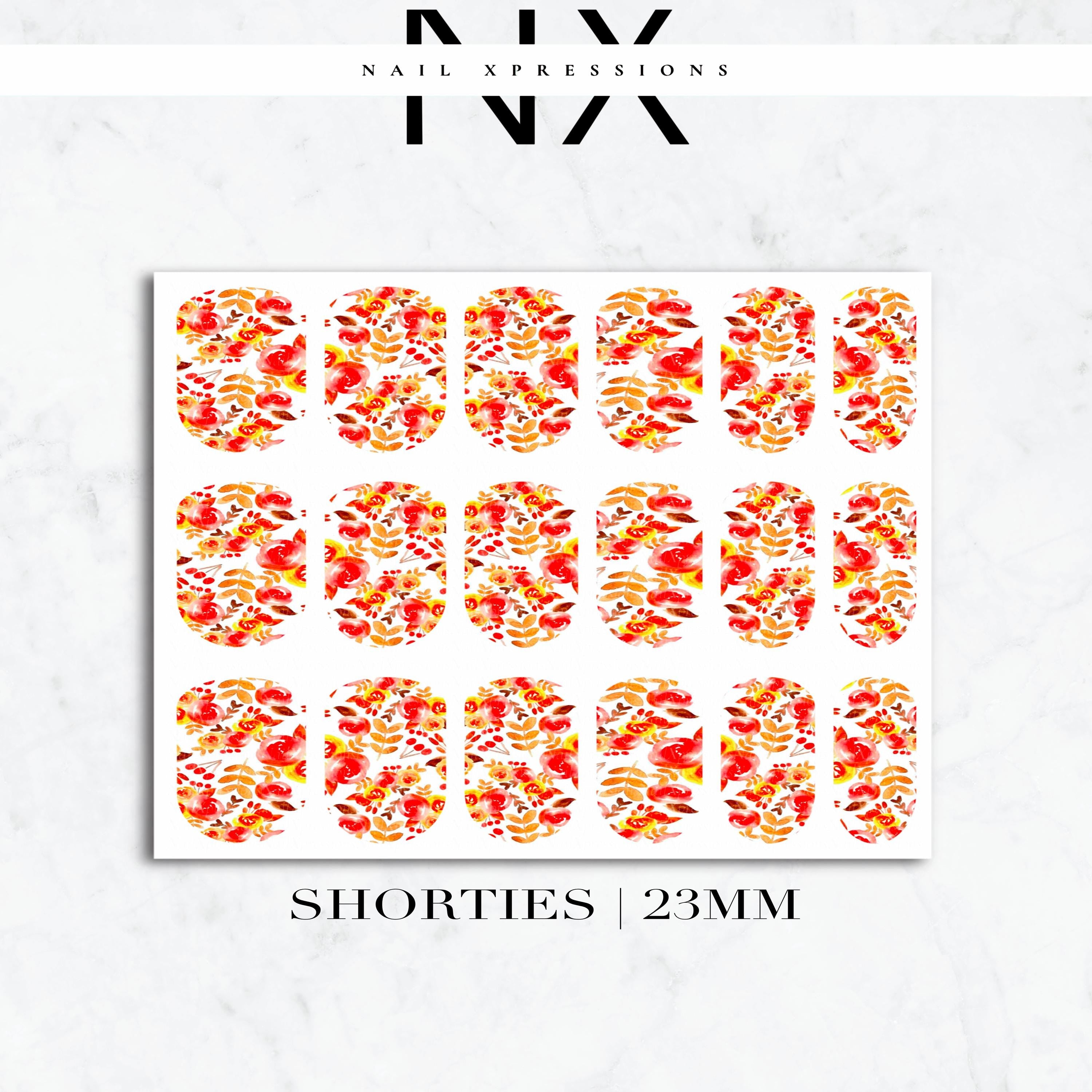 Fall Leaves Nail Decals | Nail Art Water Transfer | Nail Wraps