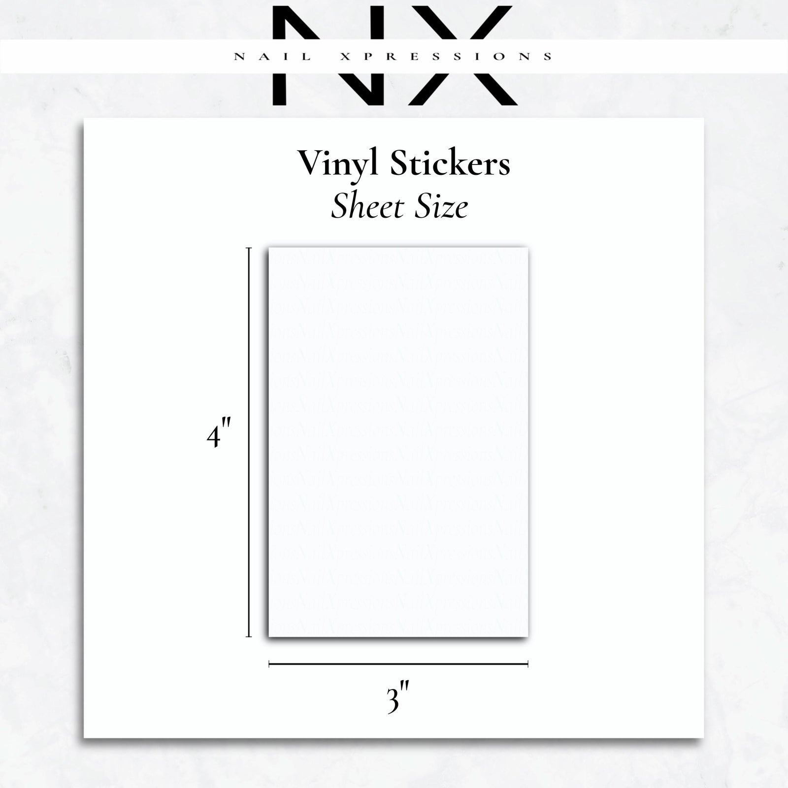 Custom Personalized Vinyl Nail Art Stickers | Nail Art Decorations | Multiple Color options