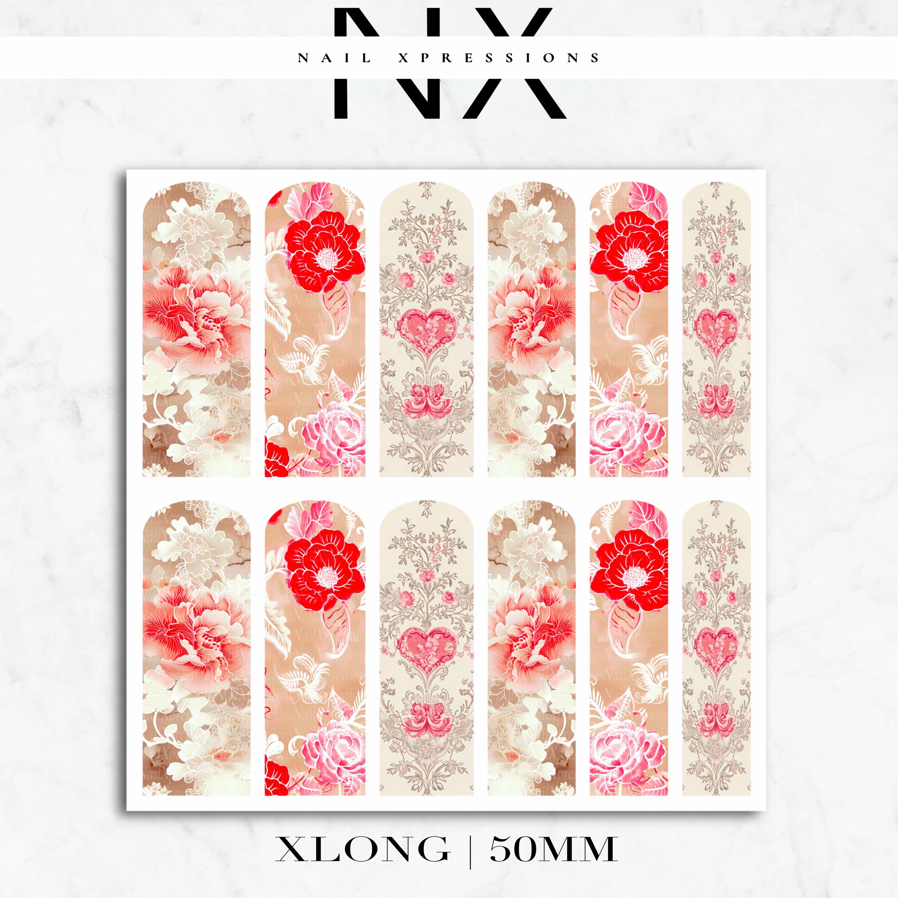 Sweet Chinoiserie Nail Decals | Nail Art Water Transfer | Nail Wraps