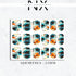 Blue Watercolor Flower Nail Decals | Nail Art Water Transfer | Nail Wraps
