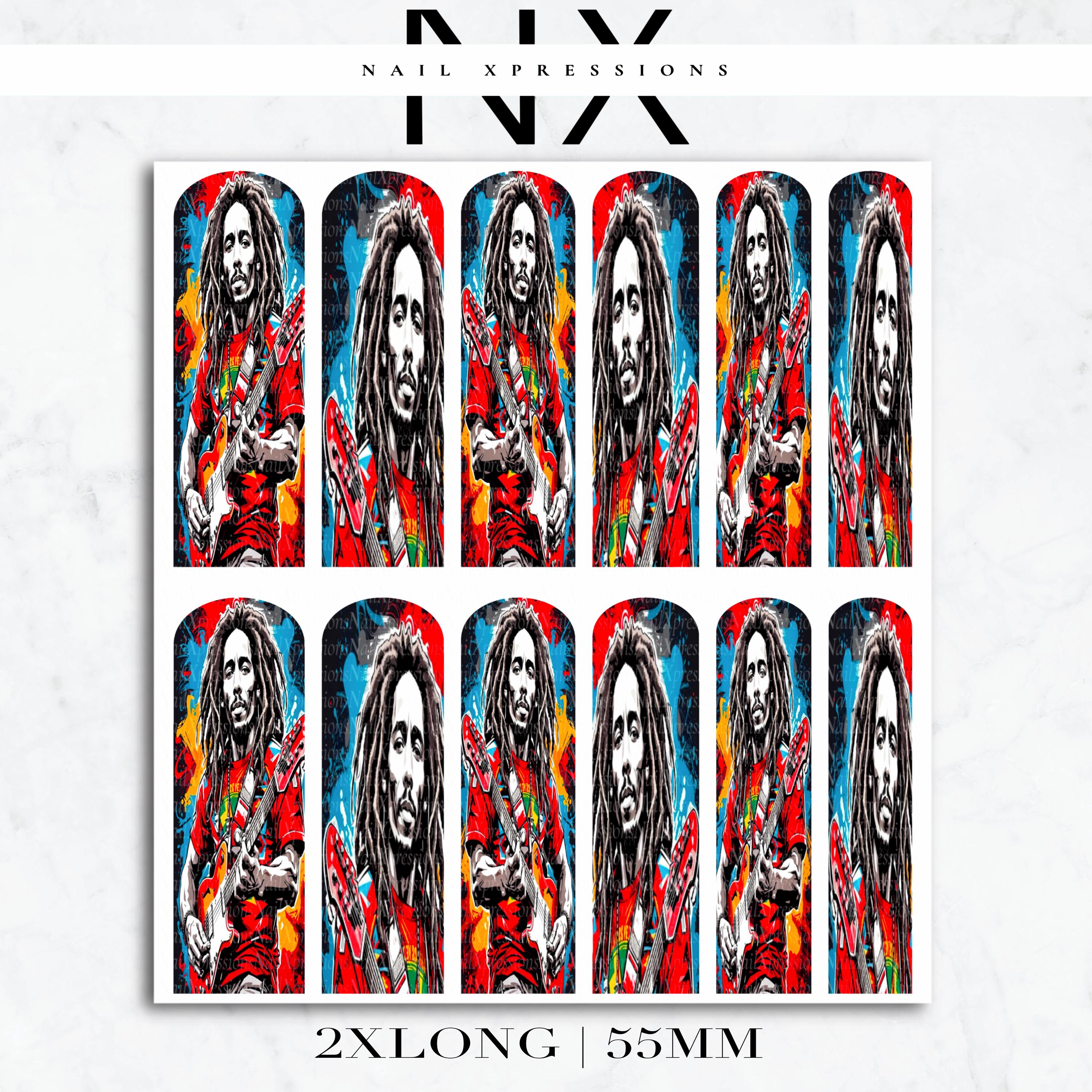 Rasta Vibe Nail Decals | Nail Art Water Transfer | Nail Wraps