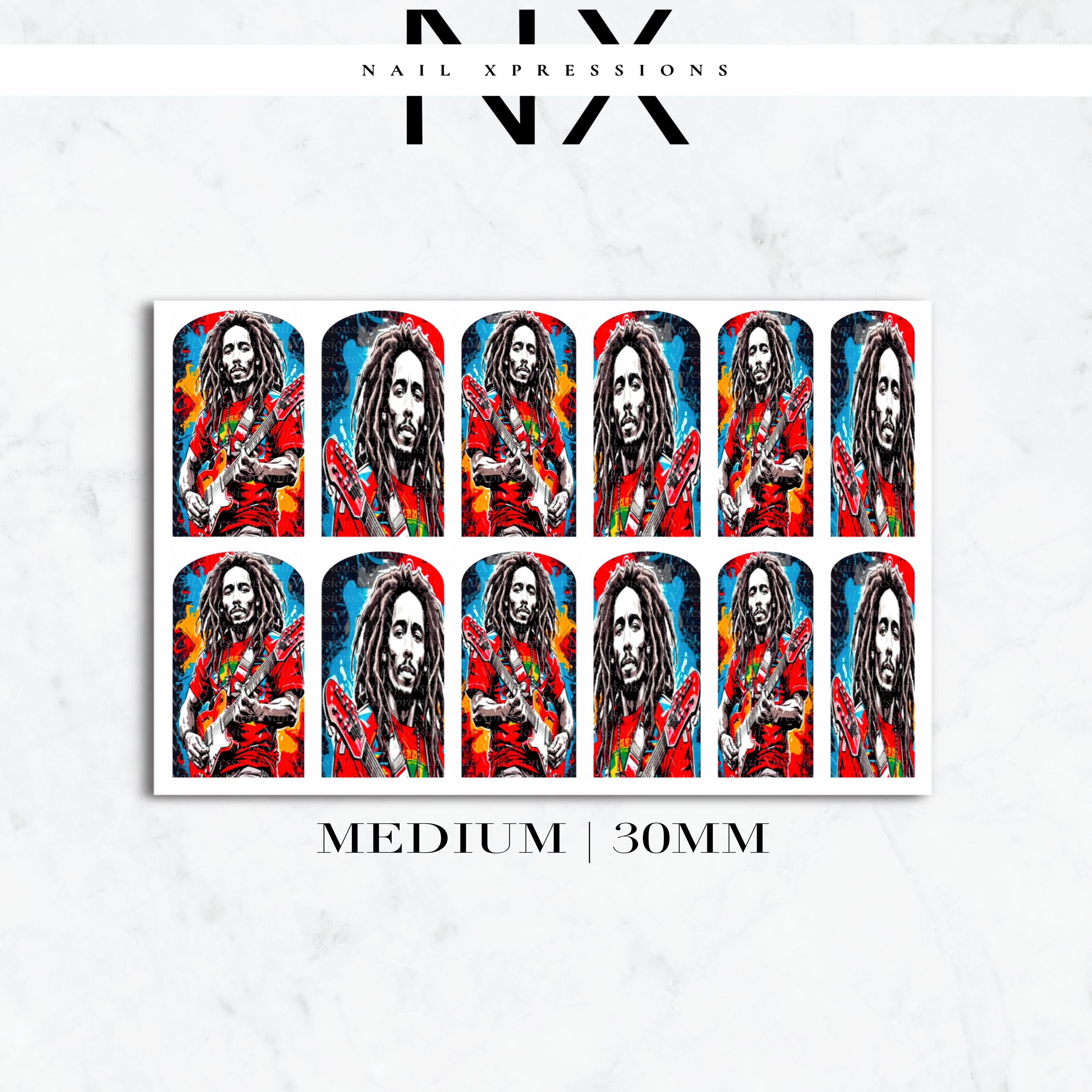 Rasta Vibe Nail Decals | Nail Art Water Transfer | Nail Wraps