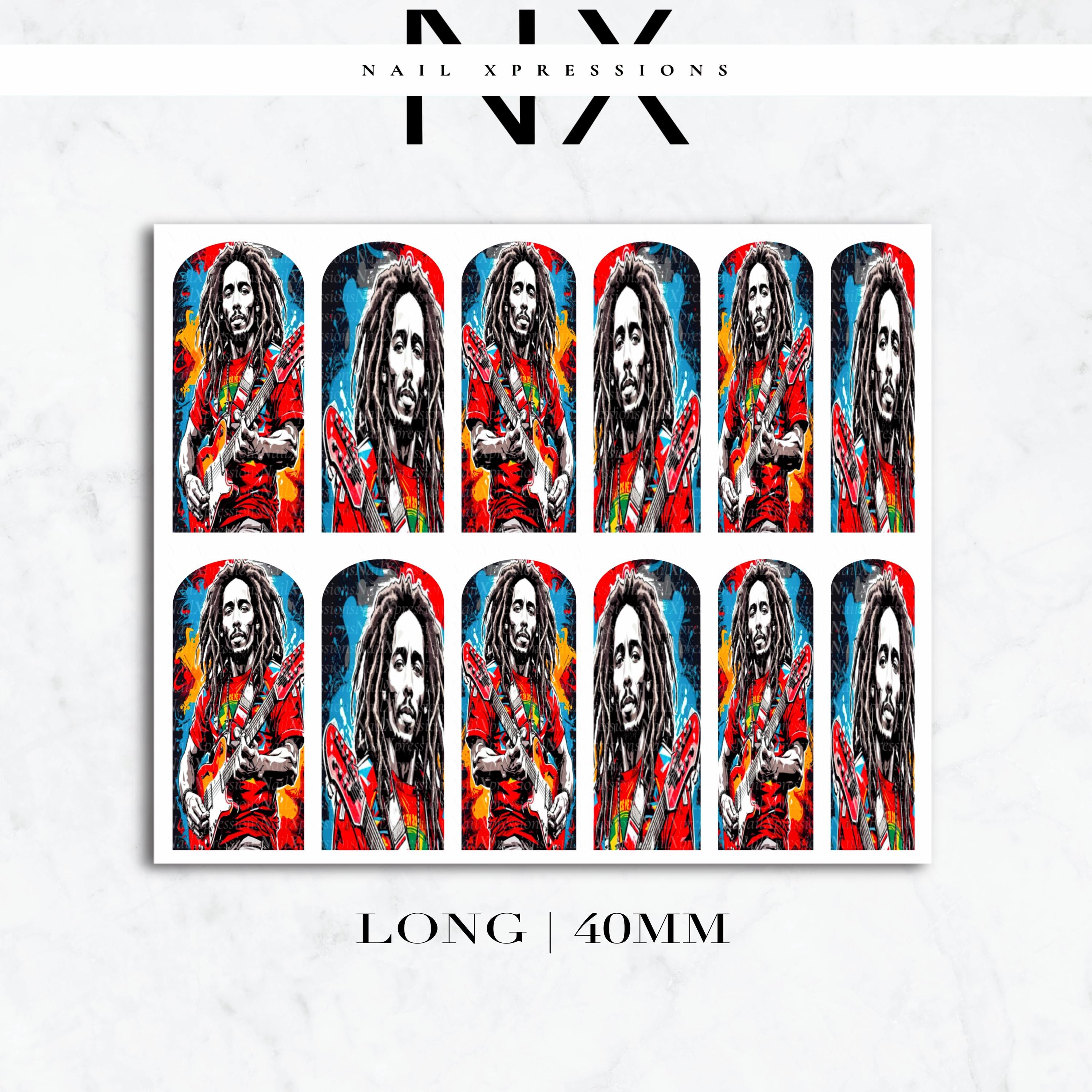 Rasta Vibe Nail Decals | Nail Art Water Transfer | Nail Wraps