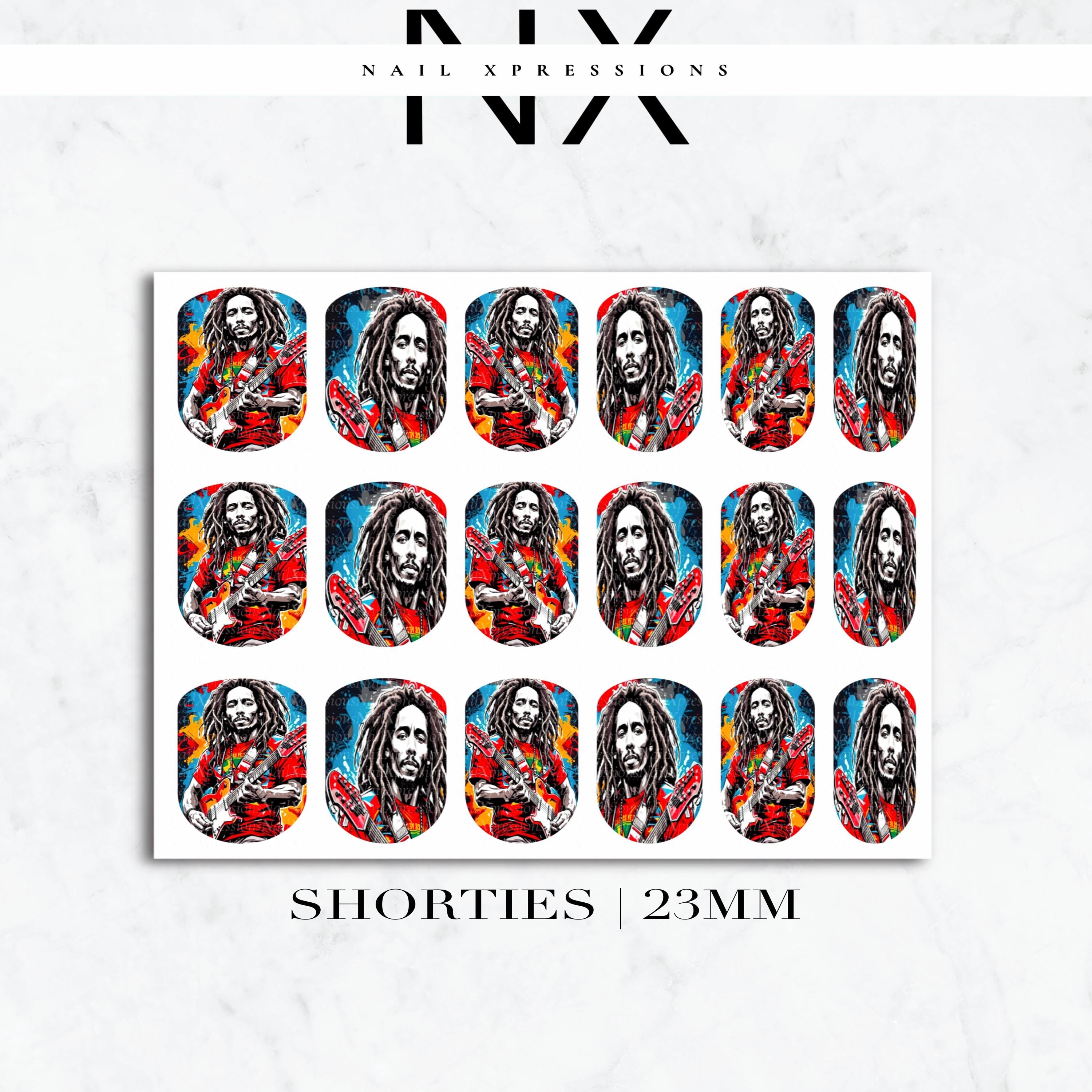 Rasta Vibe Nail Decals | Nail Art Water Transfer | Nail Wraps