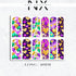 Mardi Gras Hearts Nail Decals | Nail Art Water Transfer | Nail Wraps