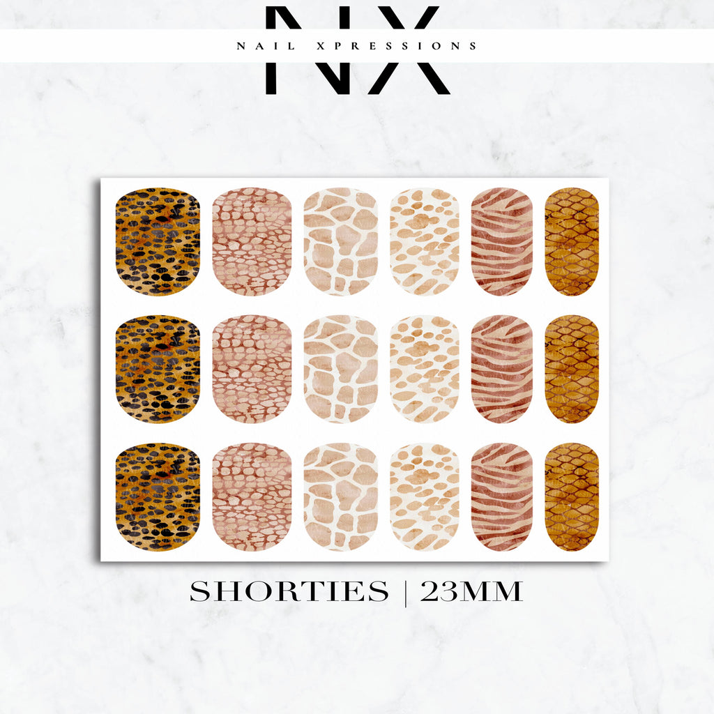 Safari Animal Print Nail Decals | Nail Art Water Transfer | Nail Wraps