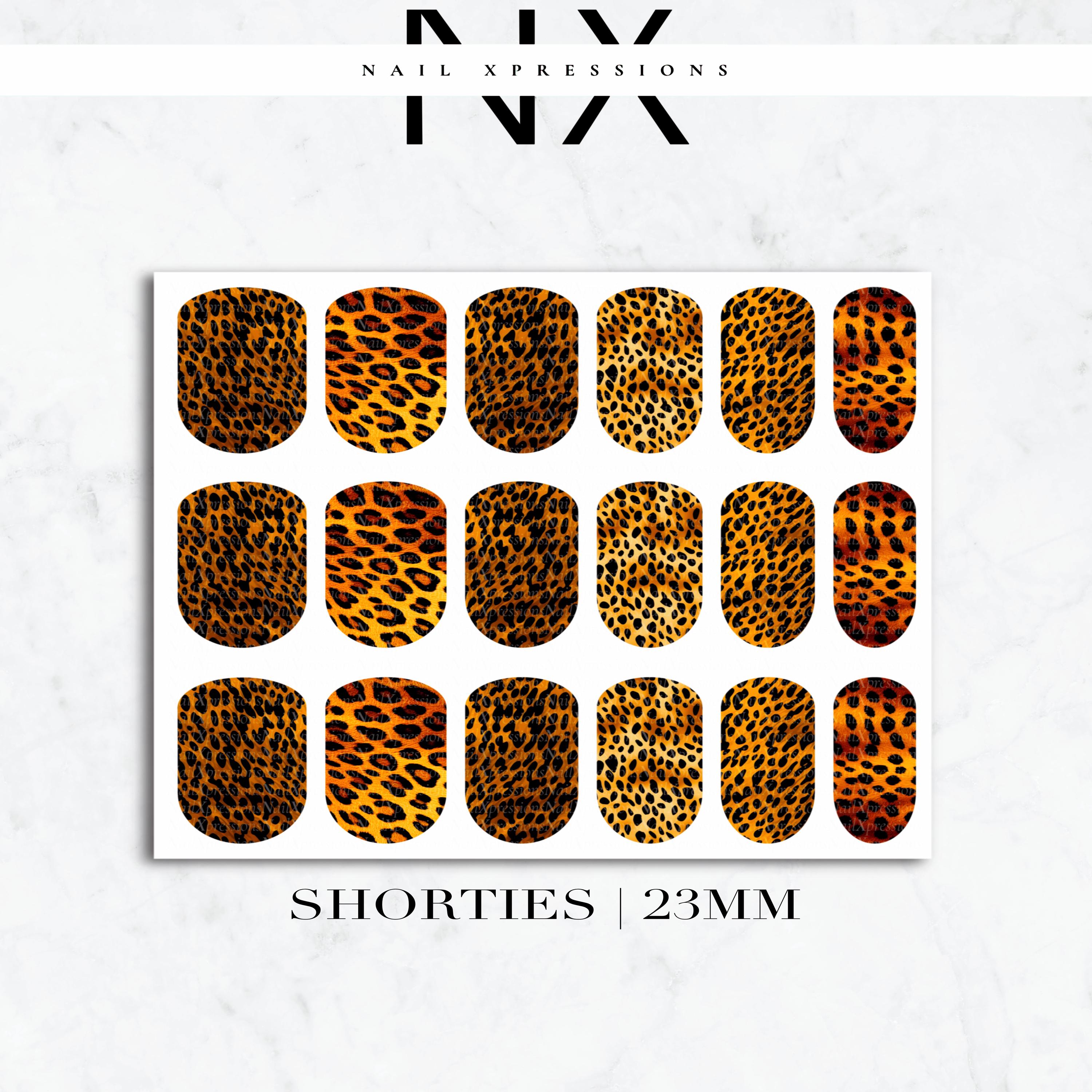 Cheetah Print Nail Decals | Nail Art Water Transfer | Nail Wraps