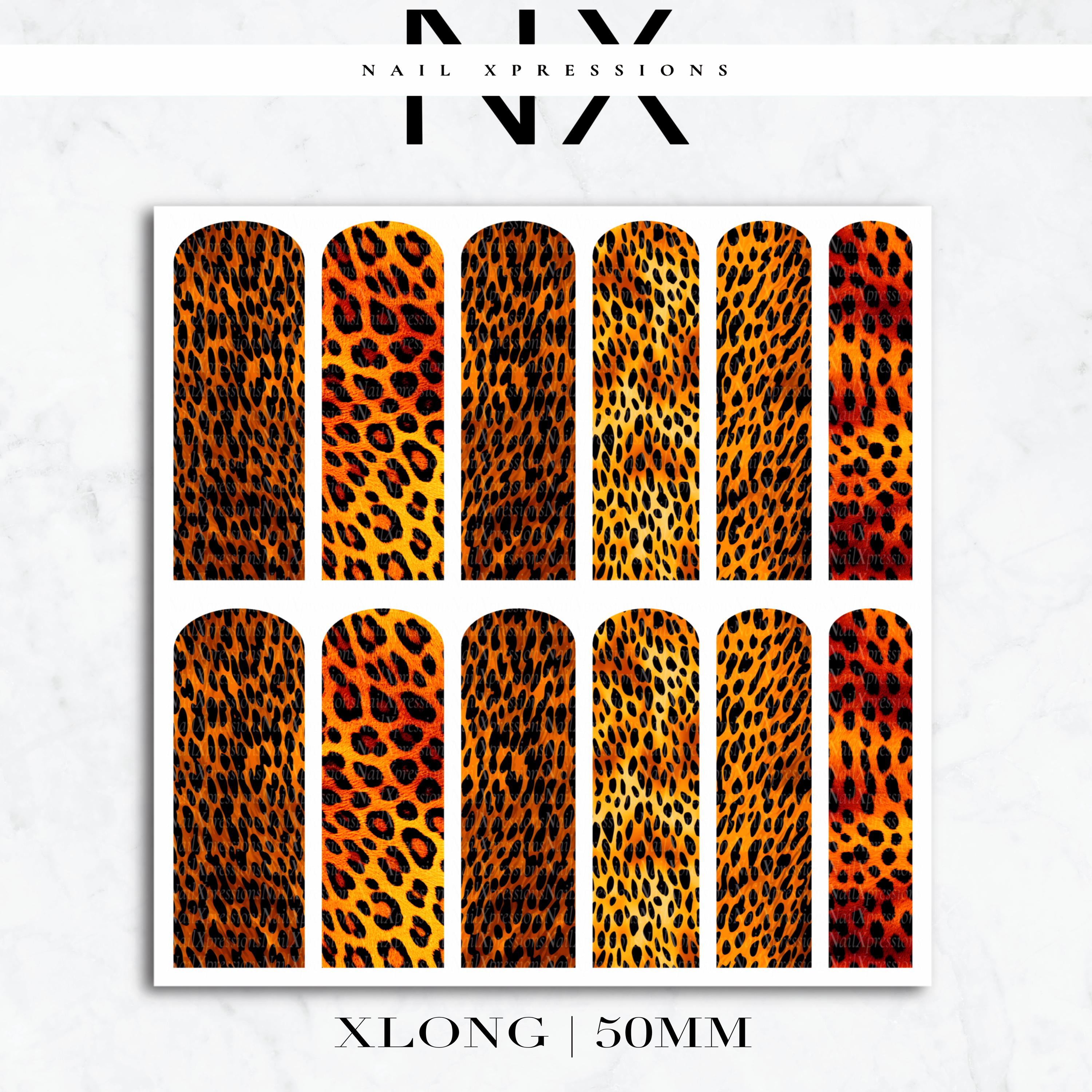 Cheetah Print Nail Decals | Nail Art Water Transfer | Nail Wraps