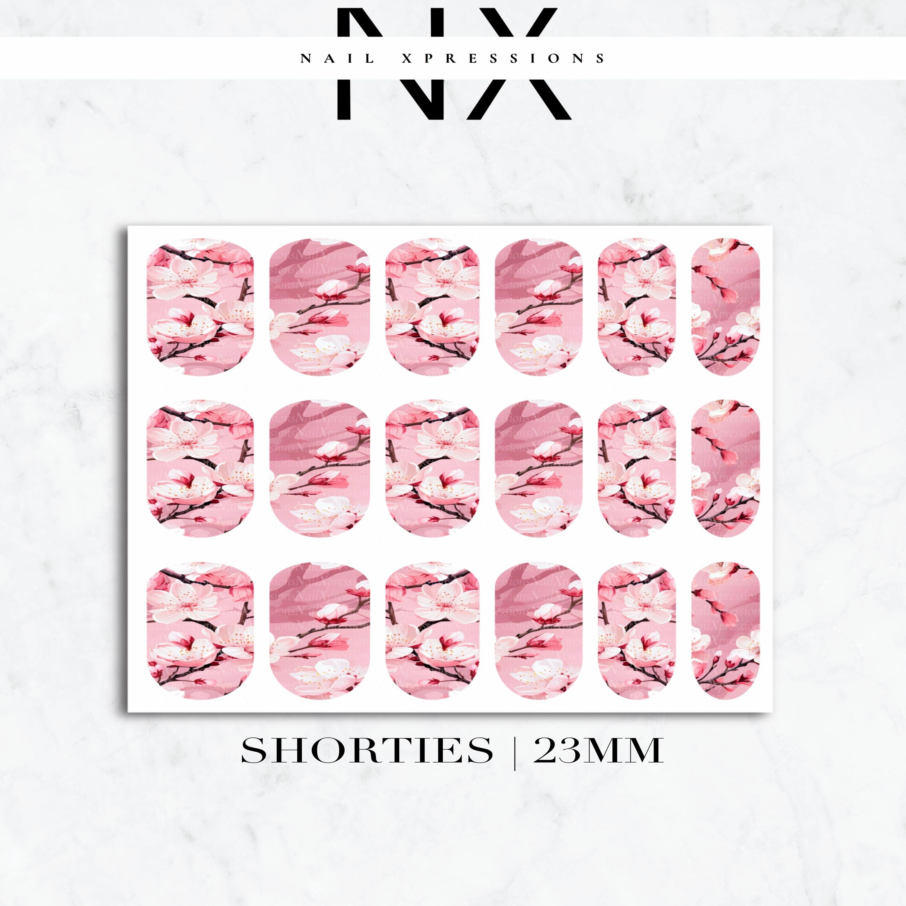 Cherry blossom Nail Decals | Nail Art Water Transfer | Nail Wraps