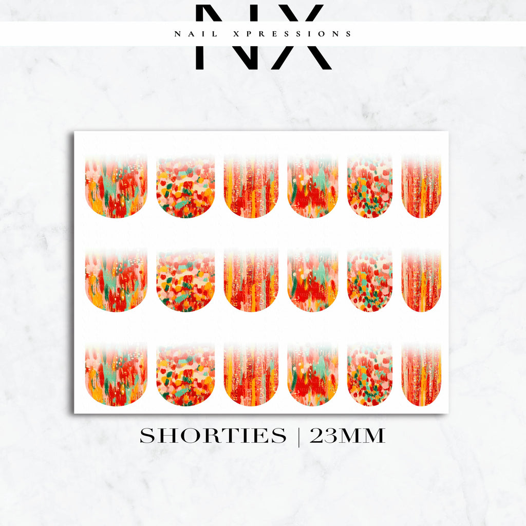 Ombré Fall Abstract Nail Wraps | Nail Art Water Transfer | Nail Wraps