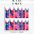 Abstract Flowers French Nail Decals | Nail Art Water Transfer | Nail Wraps