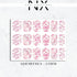 Pink Toile De Jouy Nail Decals | Nail Art Water Transfer | Nail Wraps