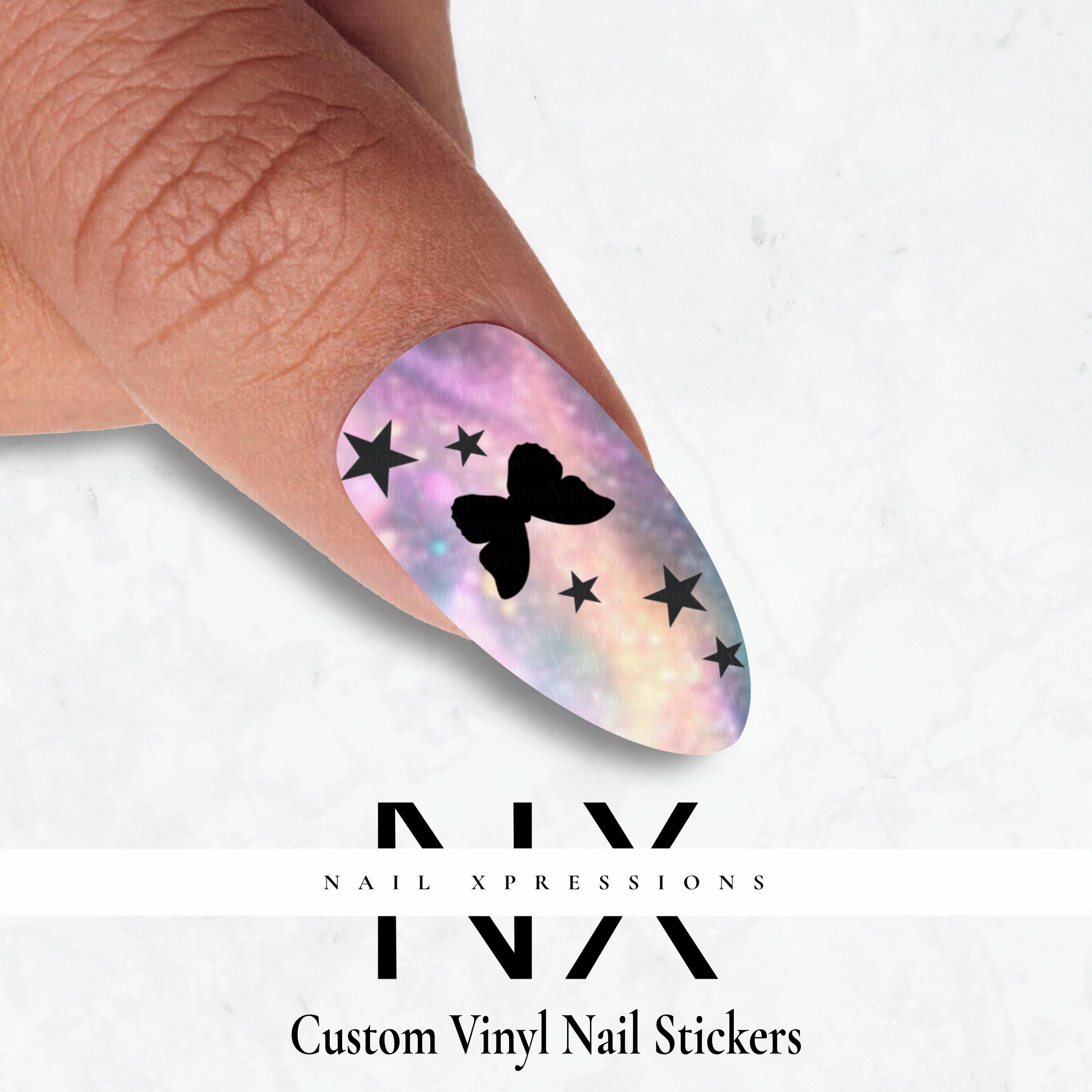 Order Custom Nail Art, Custom Vinyl Nail stickers
