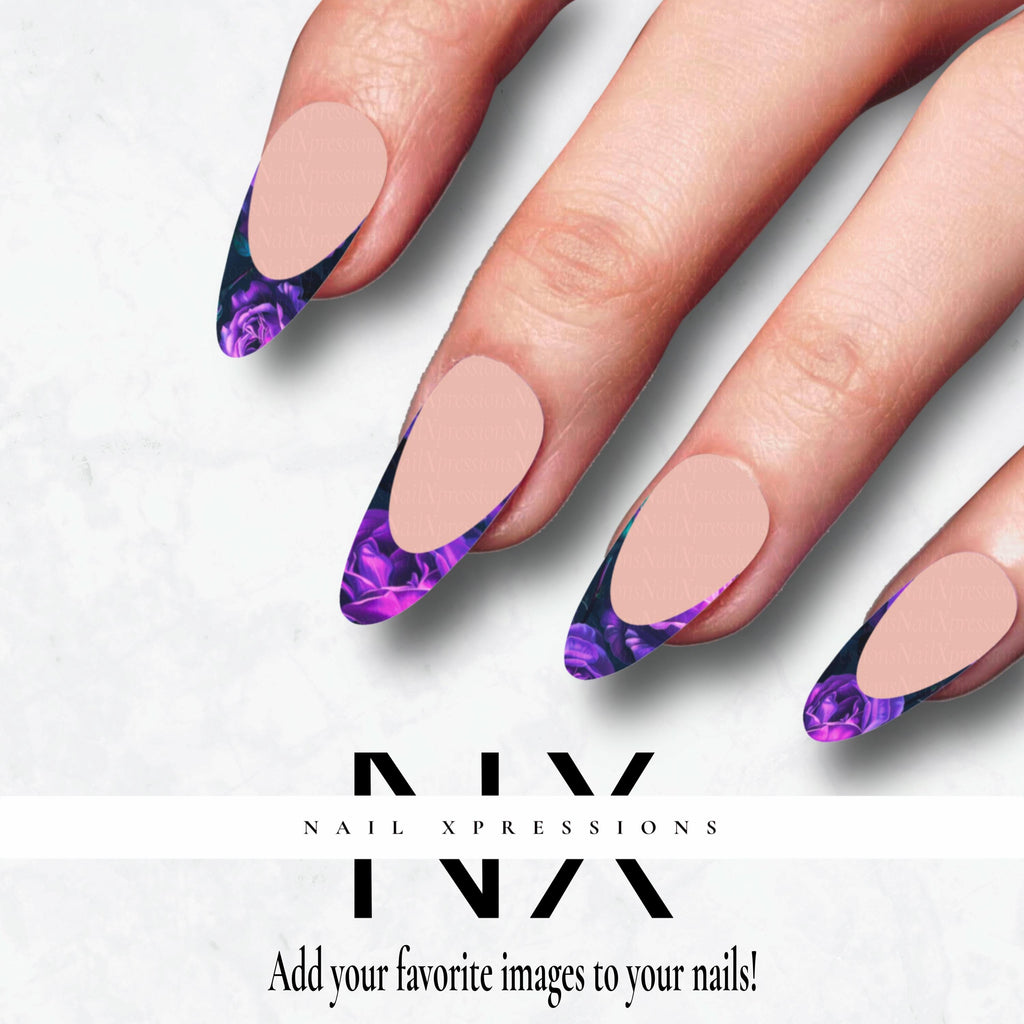 Order Custom Nail Art, Custom French Water Nail Wraps