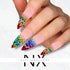 Ombré Leopard Rainbow Nail Decals | Nail Art Water Transfer | Nail Wraps