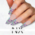 Colorful Leopard French Nail Decals | Nail Art Water Transfer | Nail Wraps