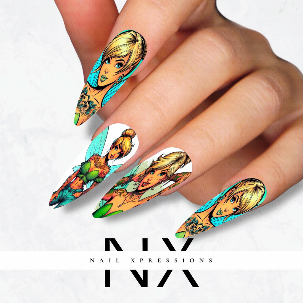 Sweet Fairy Nail Decals | Nail Art Water Transfer | Nail Wraps