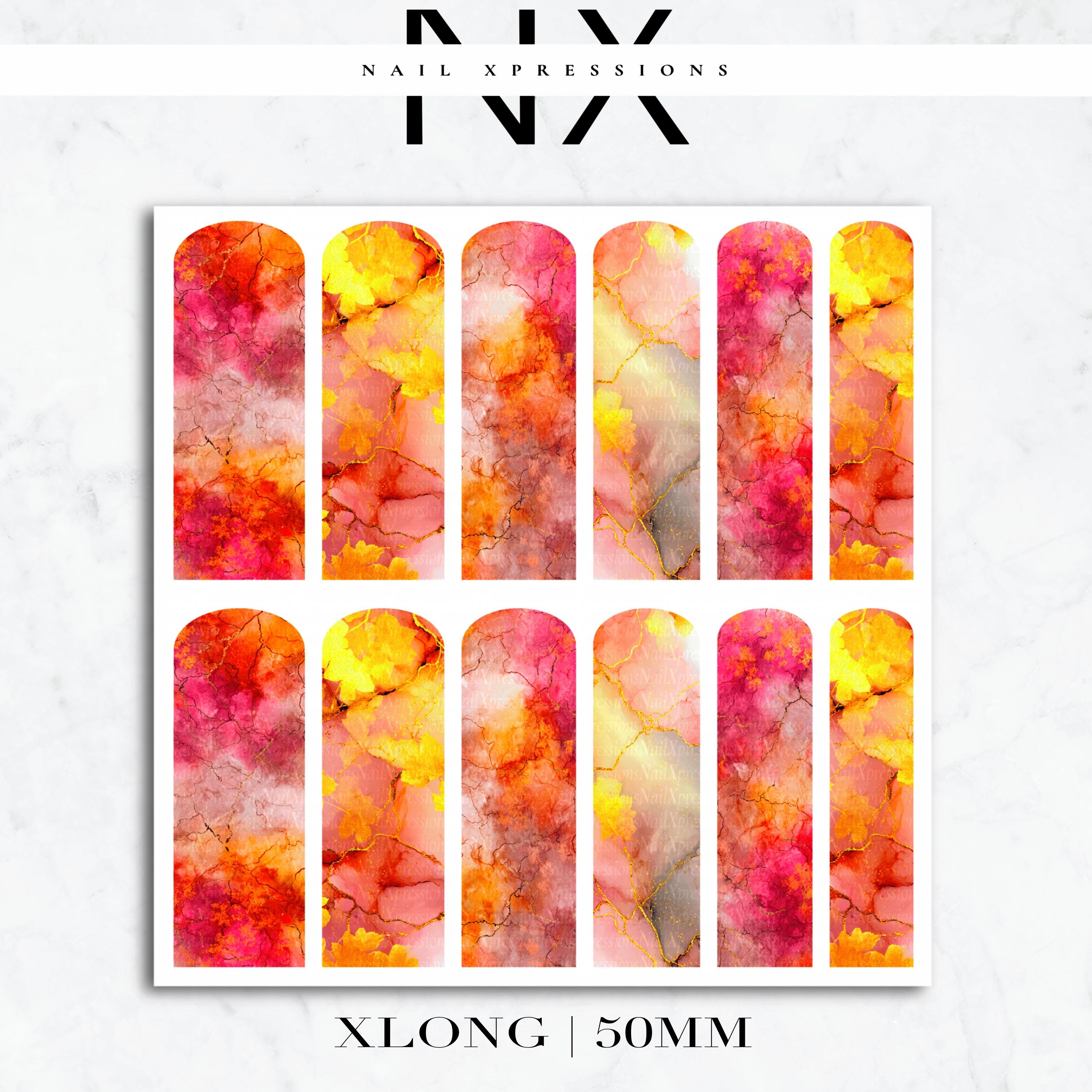 Marble Fall Nail Decals | Nail Art Water Transfer | Nail Wraps