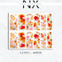 Autumn Leave Marble Nail Decals | Nail Art Water Transfer | Nail Wraps