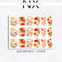 Autumn Leave Marble Nail Decals | Nail Art Water Transfer | Nail Wraps
