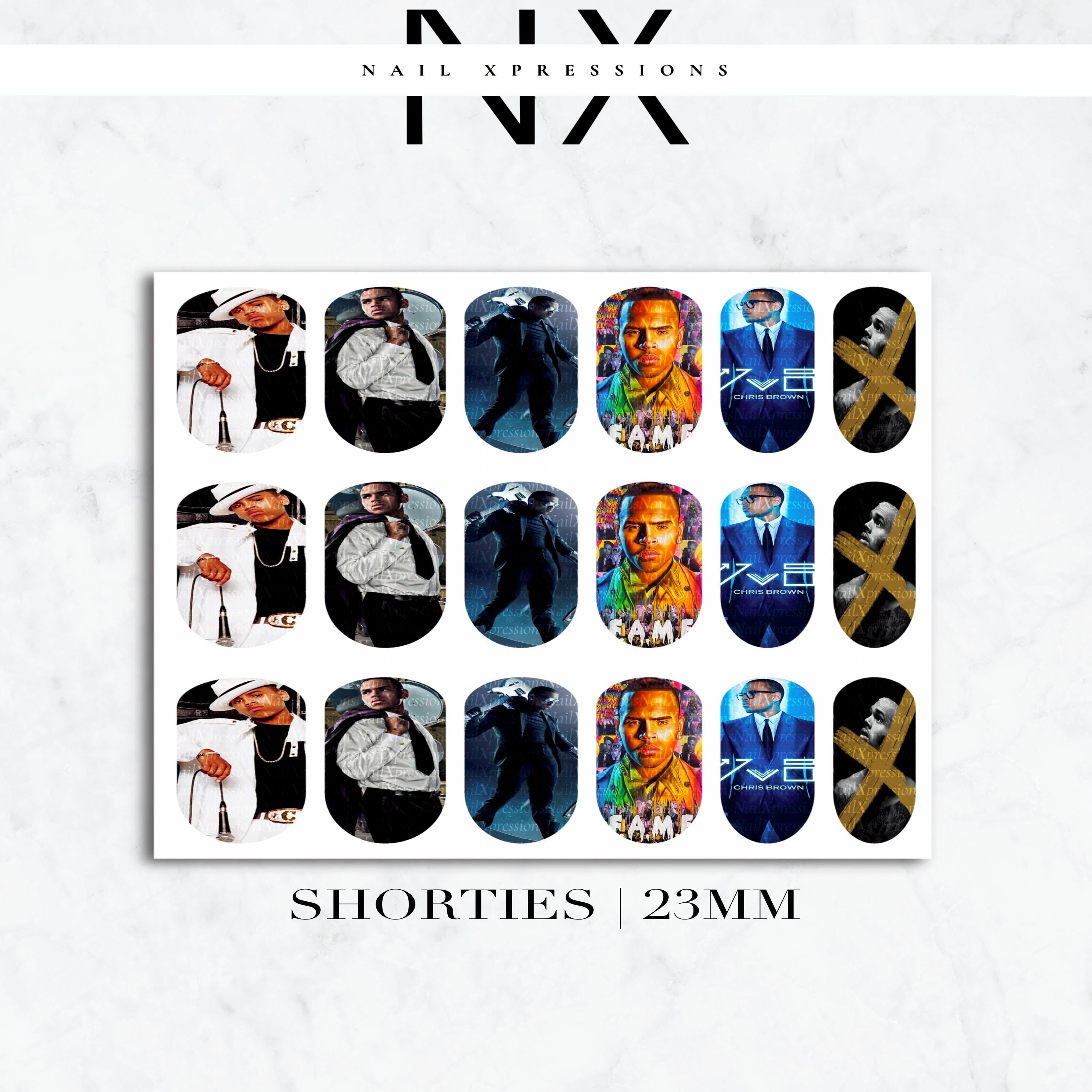 C. Brown Collective Nail Decals | Nail Art Water Transfer | Nail Wraps