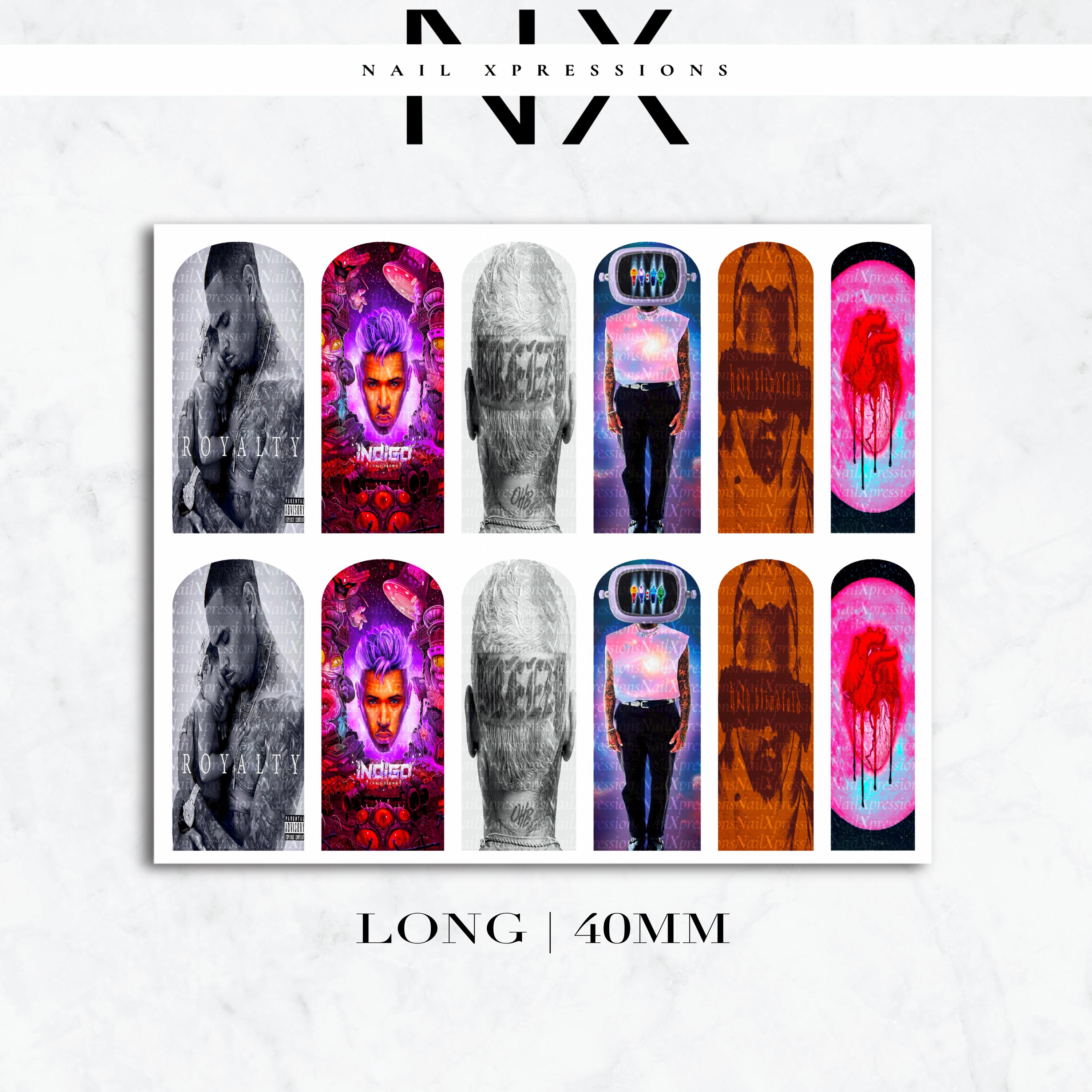 C. Brown Collective Nail Decals | Nail Art Water Transfer | Nail Wraps