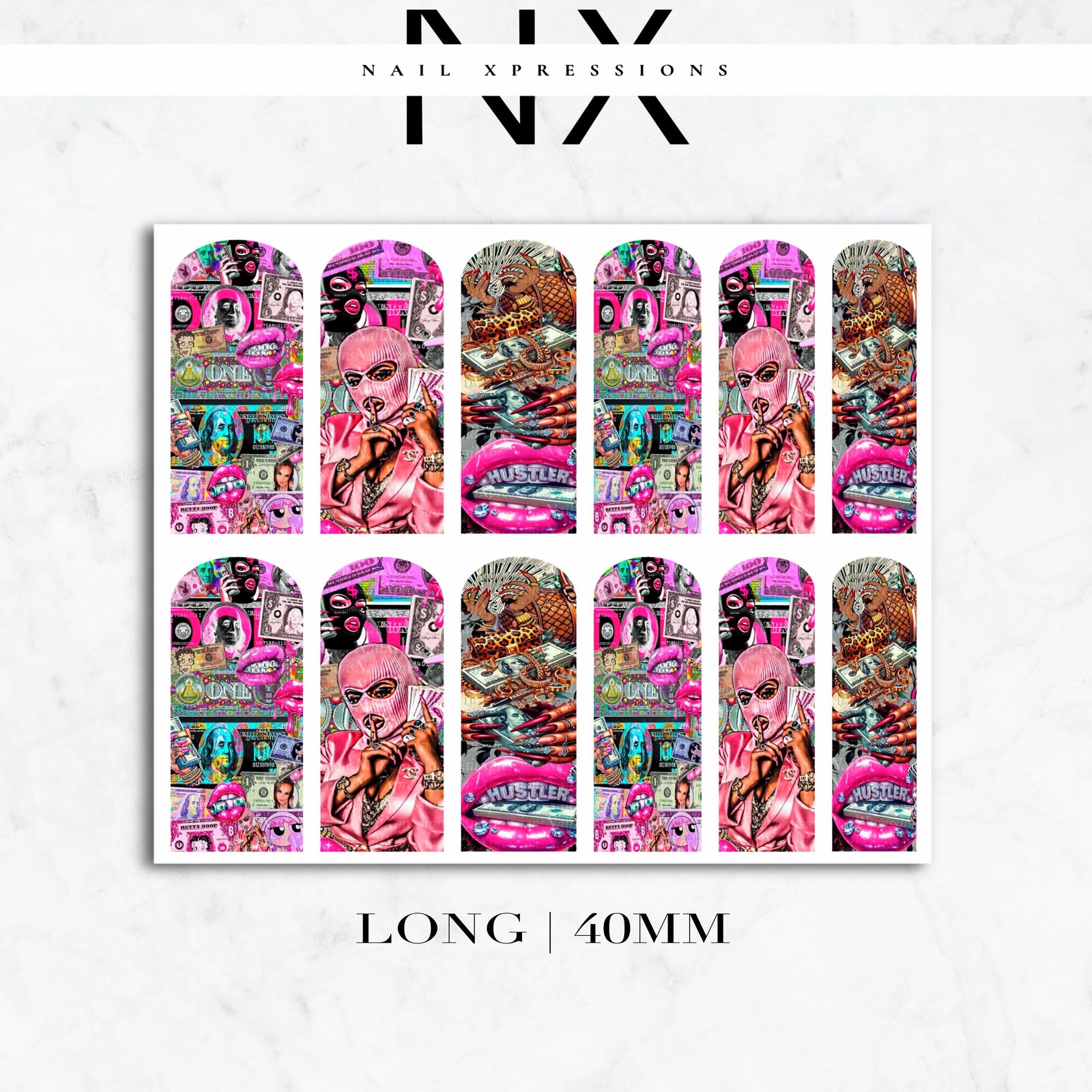Hustler Money Nail DecalsNail Decals | Nail Art Water Transfer | Nail Wraps