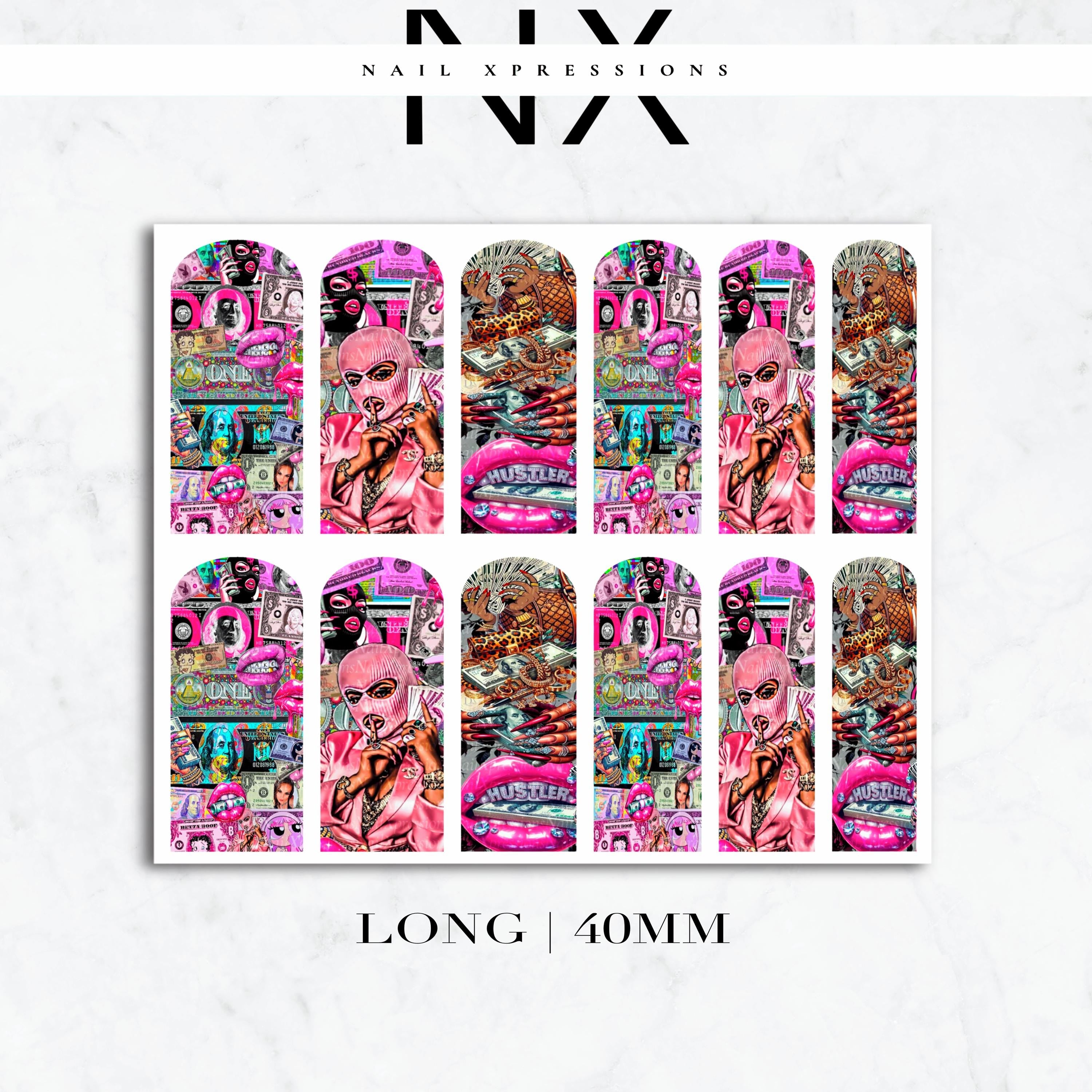 Hustler Money Nail DecalsNail Decals | Nail Art Water Transfer | Nail Wraps