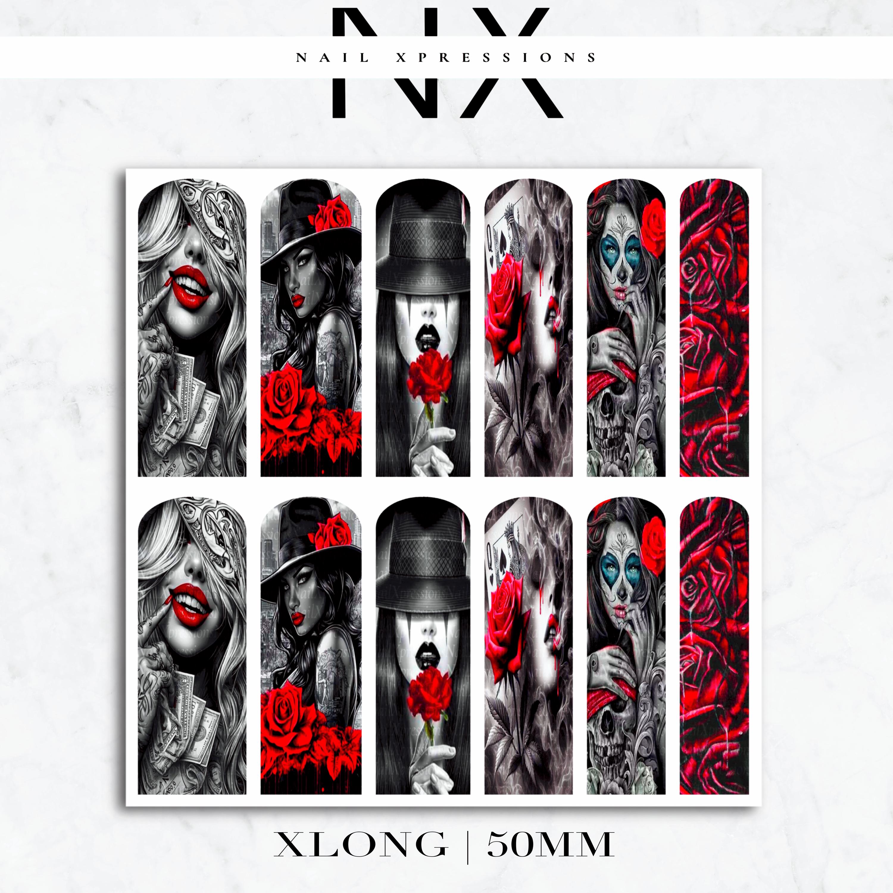 Chicana Girls Nail Decals | Nail Art Water Transfer | Nail Wraps