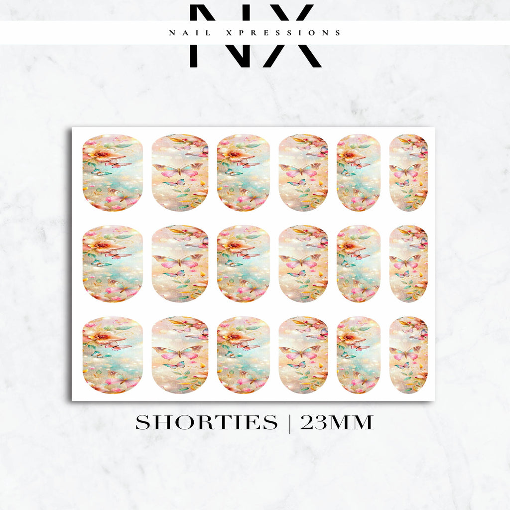 Butterflies and Flower Nail Decals | Nail Art Water Transfer | Nail Wraps