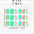 Tropical Flamingo Nail Decals | Nail Art Water Transfer | Nail Wraps