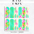 Tropical Flamingo Nail Decals | Nail Art Water Transfer | Nail Wraps