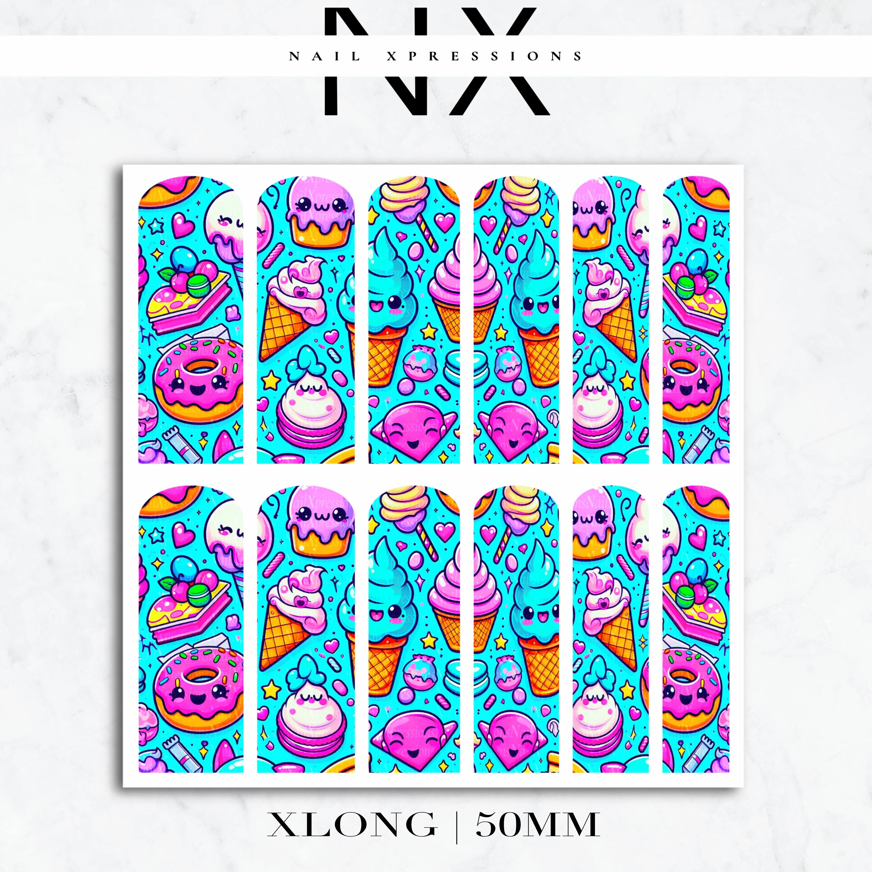 Kawaii Treats Nail Water Decals | Nail Art Water Transfer | Nail Wraps