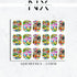 90's Favorites Nail Decals | Nail Art Water Transfer | Nail Wraps