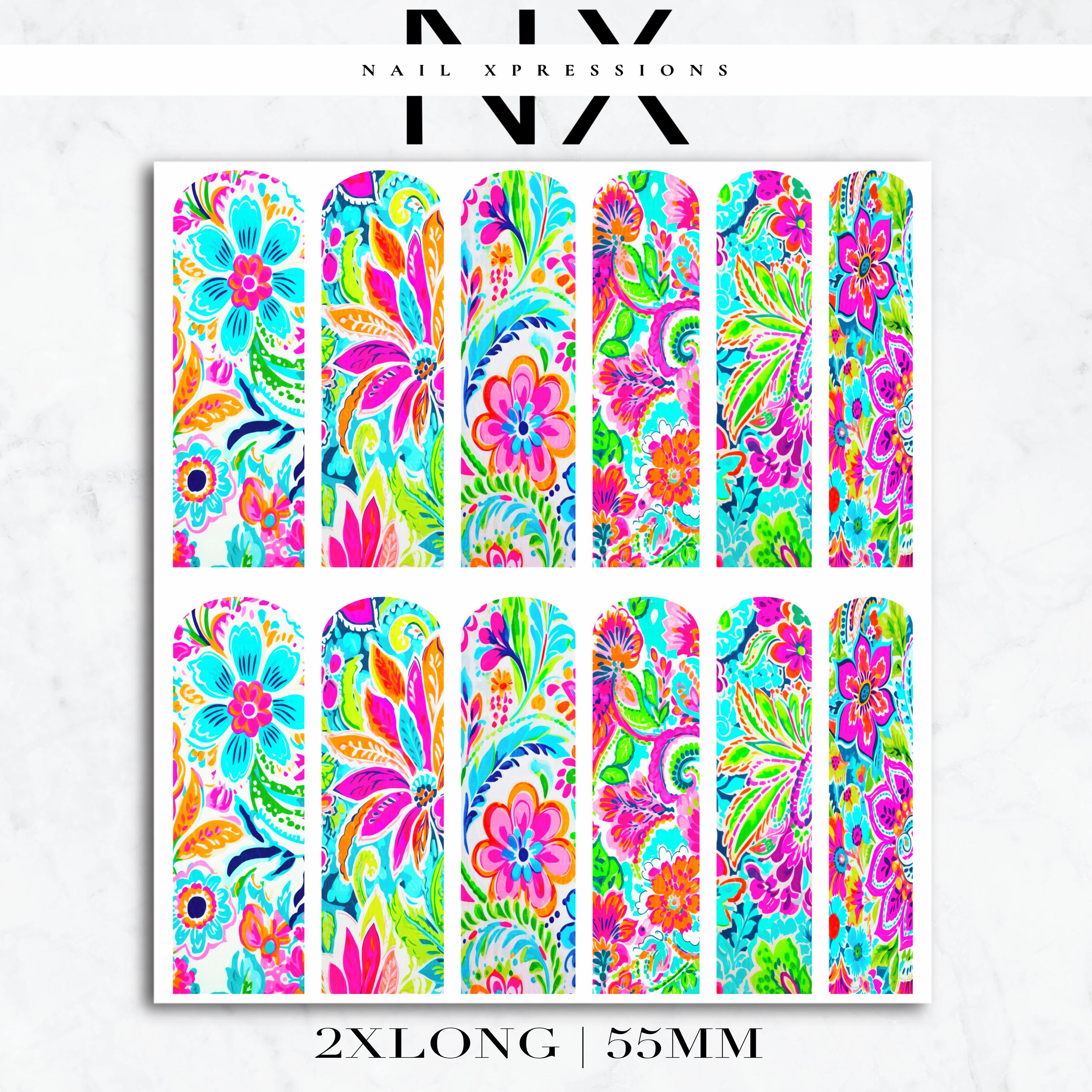 Paisley Bandana Nail Decals | Nail Art Water Transfer | Nail Wraps