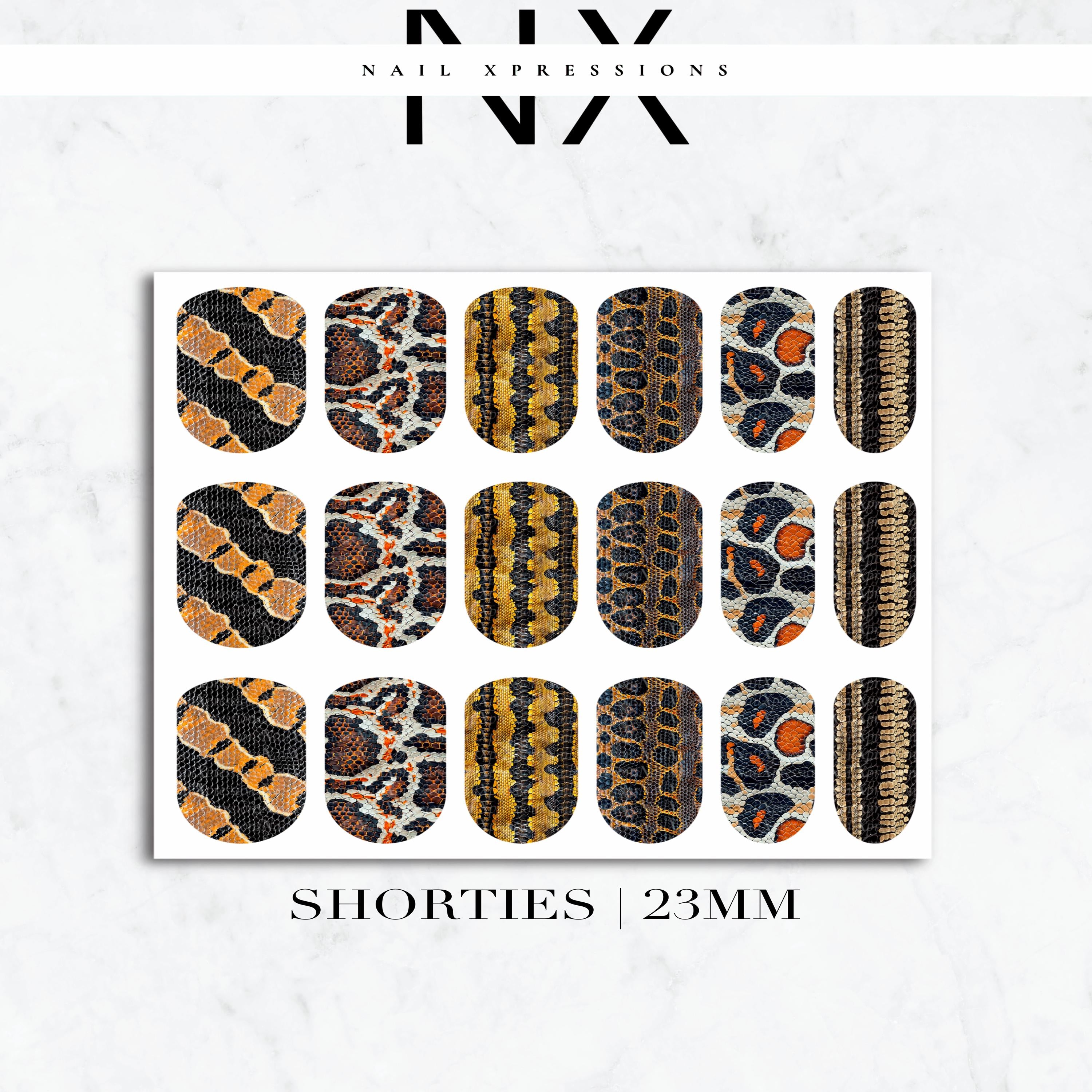 Snake Skin Mix Nail Decals | Nail Art Water Transfer | Nail Wraps