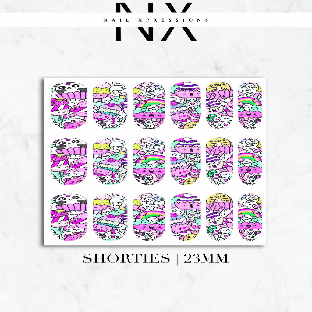 Cute Kawaii Nail Decals | Nail Art Water Transfer | Nail Wraps