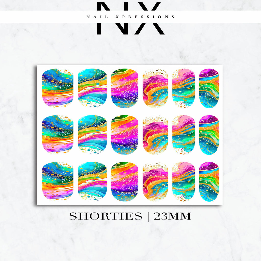 Watercolor Nail Decals | Nail Art Water Transfer | Nail Wraps