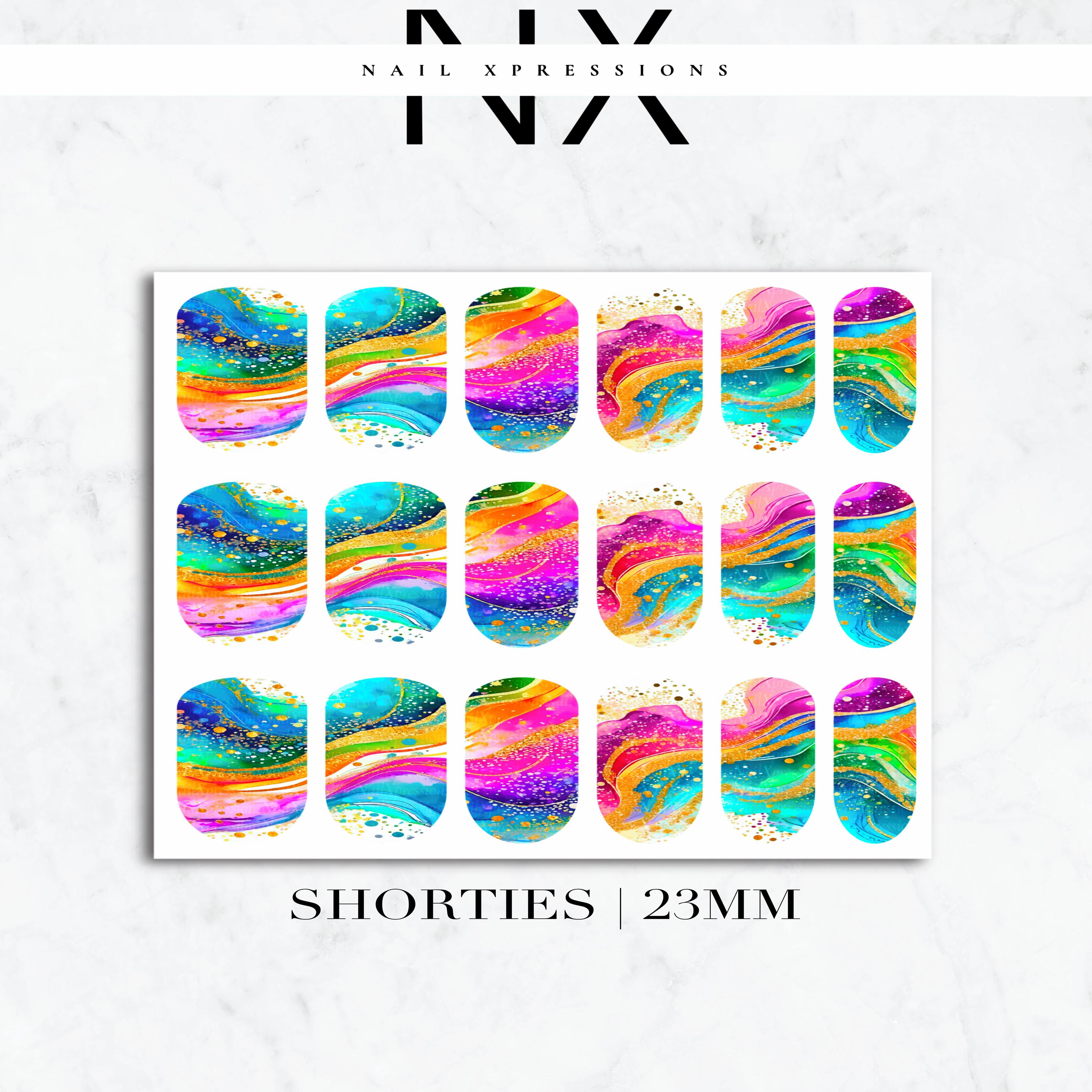 Watercolor Nail Decals | Nail Art Water Transfer | Nail Wraps