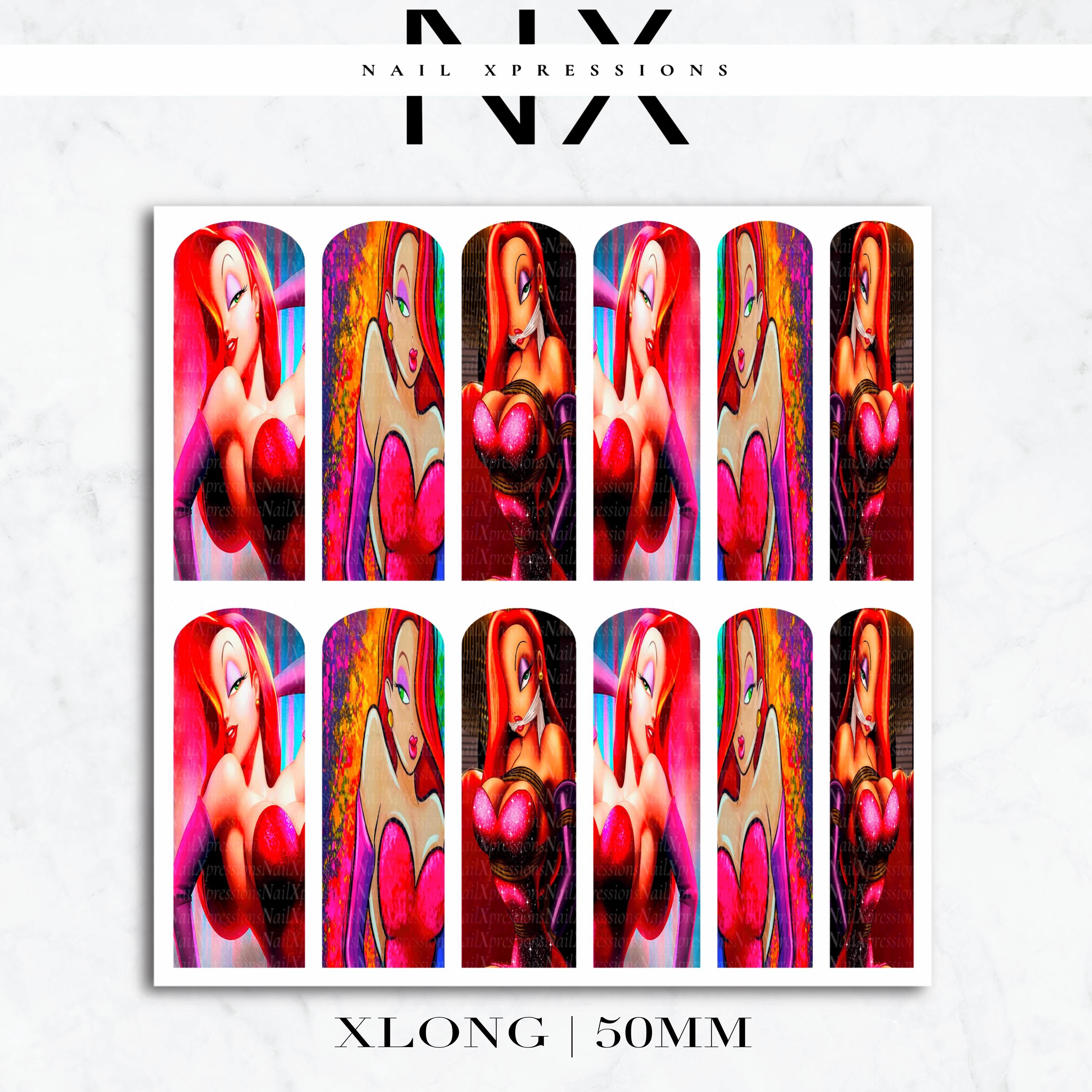 Jessica Rabbit Nail Decals | Nail Art Water Transfer | Nail Wraps